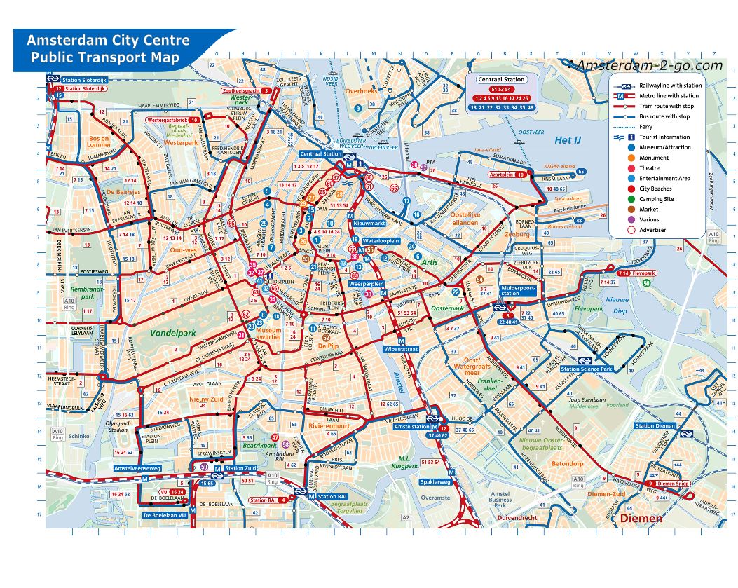 Amsterdam Public Transport Guide For Tourists 2024