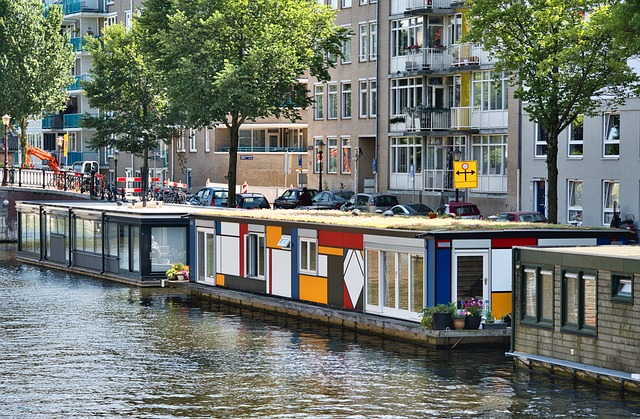 Amsterdam Houseboats in July