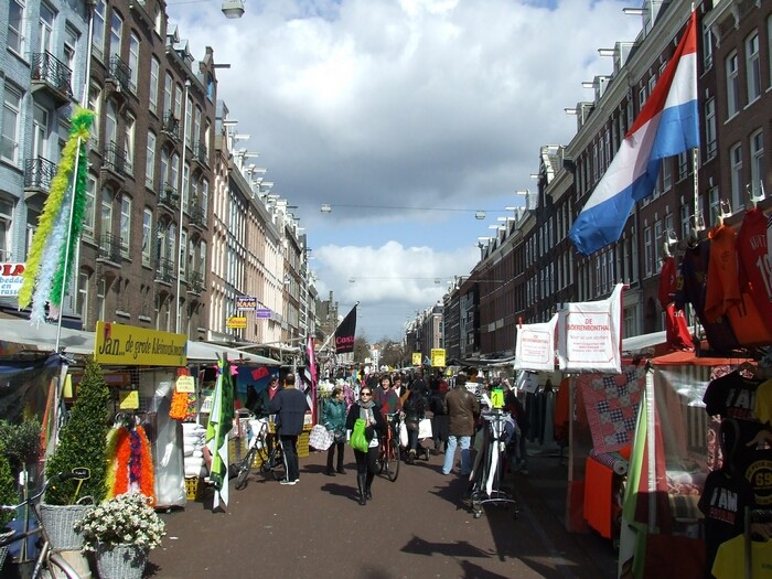 shopping in amsterdam , markets